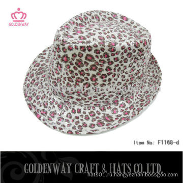 Дешевая леопардная печать Trilby Hat